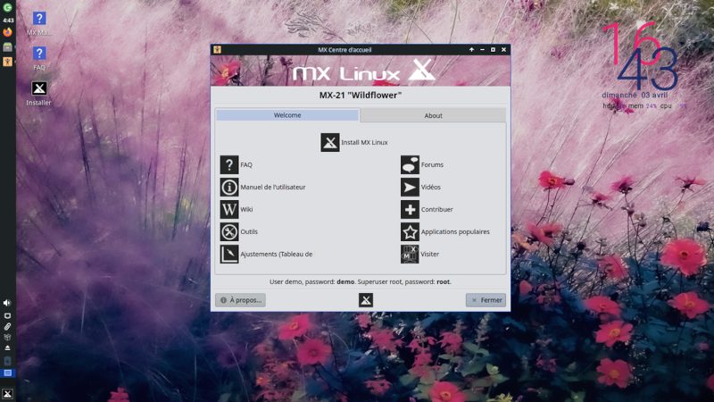 MX Linux 21 : installation en images Inform'Éthique Zarbalib(r)